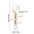 thumbnail image 3 of weibbin Rotatable Hook Rack No Drill Heavy Duty Storage Shelf for Entryway Hat Key Bathroom Organization 7.09x1.18in, 3 of 6