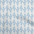 thumbnail image 1 of oneOone Cotton Jersey Medium Blue Fabric Asian Block Floral Quilting Supplies Print Sewing Fabric By The Yard 58 Inch Wide, 1 of 4