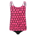 thumbnail image 5 of Roncen Women's Polka Dot Tankini Set - Ruffled Smock Top & Solid High-Waisted Swim Bottom, 5 of 5