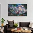 thumbnail image 6 of Tangled Princess Flynn Are on A Boat Watching The Lanterns Float Into The Sky Picture Print Wall Art Poster Painting Canvas Posters Artworks Gift Room Aesthetic 16x24inch(40x60cm), 6 of 6