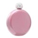 thumbnail image 2 of Frasco - Tapa de cristal Frasco creativo de acero inoxidable para licor de vino y alcohol para mujeres, niñas, hombres, fiesta, tamaño de mano, frasco de 5 oz (rosa y blanco), 2 of 5