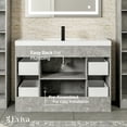 thumbnail image 2 of Eviva Lugano 48" Cement Gray Modern Bathroom Vanity with White Integrated Acrylic Sink, 2 of 7
