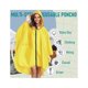 thumbnail image 5 of Poncho impermeable con capucha con cremallera para adultos, flamenco, 5 of 5