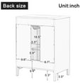 thumbnail image 5 of SogesHome 24-Inch Gray Bathroom Vanity with Sink - Solid Wood & MDF Cabinet with 2 Drawers, Door & Adjustable Shelf, 5 of 9
