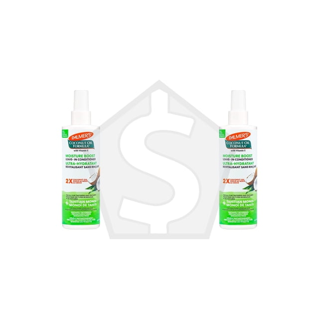 Lot de 2 - PALMER'S Revitalisant Sans Rinçage à l'Huile de Coco, Boost d'Hydratation (250 ml)
