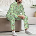 thumbnail image 7 of Lsque Spring Gnomes Pattern Long Sleeve Pajama Set for Men - Soft 2-Piece Sleepwear and Loungewear Set with Pockets, Comfy Nightwear-XX-Large, 7 of 7
