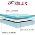 thumbnail image 3 of SWISSLUX 10-Inch Twin-XL Size Mattress, iCOOL Tech and Cooling Gel infused Medium Plush Memory Foam Mattress, Bed-in-a-box, FiberGlass Free, White, Twin-XL Size(80"L x 39"W x 10"H), 3 of 9