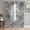 Gray, variant on Vintage Navy Blue Grey Sheer Curtains for Living Room Bedroom Modern Abstract Boho Art Sheer Curtains 72 Inch Long 2 Panels Set Light Filtering Curtain Window Treatments Drapes for Dining Room