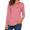Red, variant on Women Long Sleeve Round Neck Basic T-Shirt Striped Shirts Tunic Top Blouse Women'S T-Shirts Red L