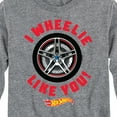 thumbnail image 3 of Hot Wheels - Valentine's I Wheelie Like You - Toddler And Youth Long Sleeve Graphic T-Shirt, 3 of 5