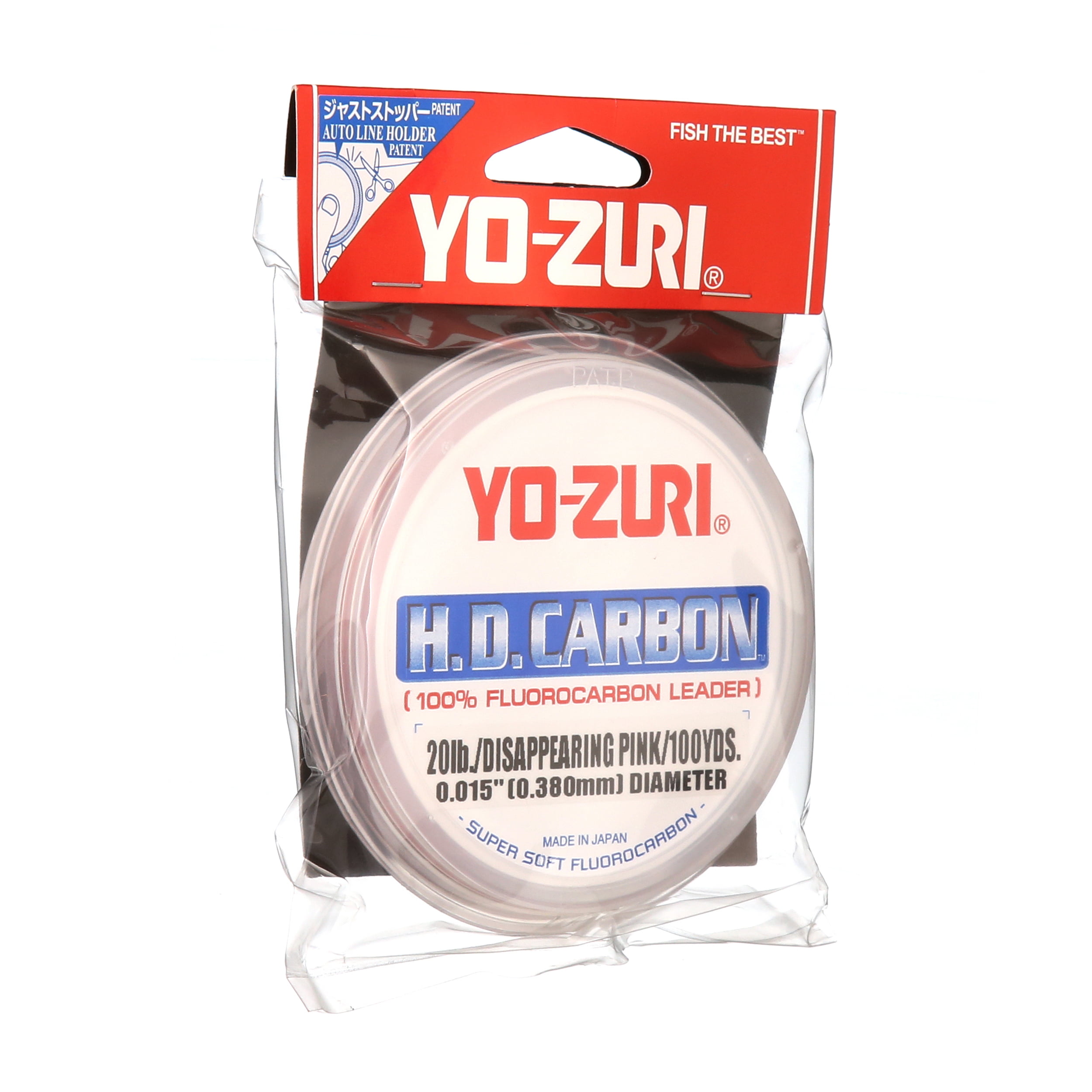 Yo Zuri HD Carbon 100% Fluorocarbon Leader 60lb 100 yards Disappearing Pink 