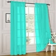 thumbnail image 2 of Window Sheer Curtains 2 Panels Voile Light Filtering Sheer Curtain Panel Drapes Treatment for Bedroom Living Room Children Room Kitchen Yard, 2 of 5