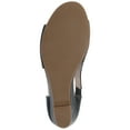 thumbnail image 5 of Journee Womens Aretha Back Heel Zip Peep Toe Wedge Sandals, Widths Available, 5 of 9