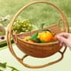 thumbnail image 3 of Canasta de frutas tejida, Canasta de alimentos, Frutero, Canasta para servir, Cuencos para refrigerios, Expositor de para compras, Restaurant, 3 of 6