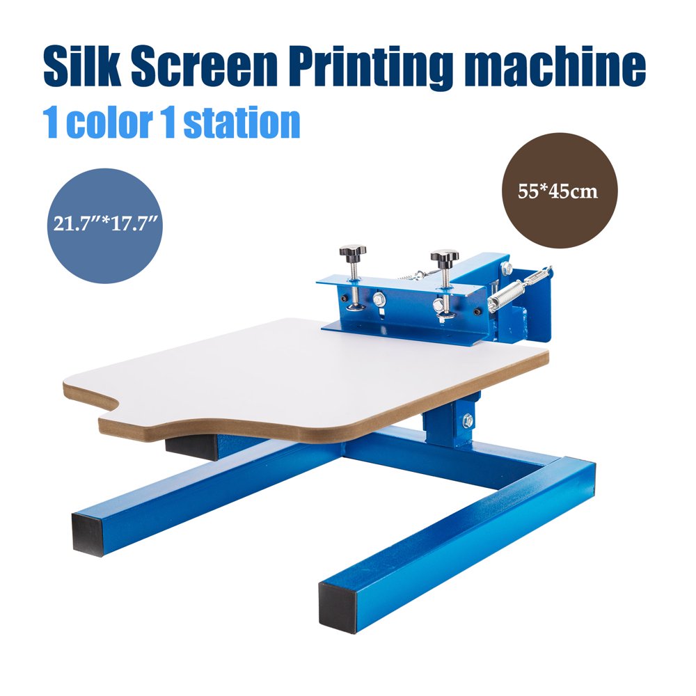 Screen Printing Press 1 Color 1 Station Removable Pallet Special Design