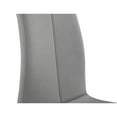 thumbnail image 6 of Milan Becker 5-piece Faux Leather and Metal Dining Set in Clear/Gray, 6 of 14