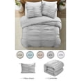 thumbnail image 2 of Grace Living Elyjah Polyester Comforter Set - Ruched Ruffle Pleated, Elegantly-styled, 2 of 5
