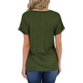 thumbnail image 3 of T-shirt à Manches Courtes et Col Rond pour Femmes, 3 of 3