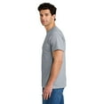 thumbnail image 3 of Gildan Men DryBlend Crewneck Pocket T-Shirt, Short Sleeve Classic Fit Tee, Sport Grey, 2XL, 3 of 6
