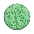 thumbnail image 2 of Waterproof Spare Wheel Cover, Flowers Green Vines Adjustable Wheel Cover For Jeep Trailer Rv Suv Car, 17 Inch, 2 of 8
