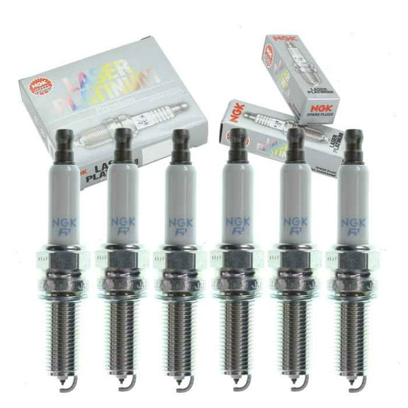 6 pc NGK Laser Platinum Spark Plugs compatible with Mercedes-Benz C350 3.5L V6 2006-2011