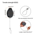 thumbnail image 2 of Uxcell Retractable Security Cable Lock,Remote Control Security Lock,for TV,DVD,Hardware Cable Lock 2Set Black 39.37", 2 of 6