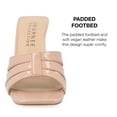 thumbnail image 3 of Journee Collection Womens Ellington Inset Covered Block Heel Slip On Sandals, 3 of 6