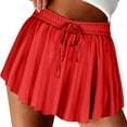 thumbnail image 2 of Kilaqueen Women Pleated Tennis Skirts High Waisted Ruffle Flowy Athletic Golf Comfy Running Yoga Workout Skorts with Drawstring Summer Outfits, 2 of 6