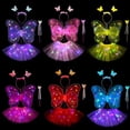 thumbnail image 6 of LED Children Costume Prop for Halloween Christmas Fairy Princess Kids Costume Sets Butterfly Wings Wand Headband Tutu Skirt New Year Gifts for 3 4 5 6 7 8 Years Old Girls,Pink with Light, 6 of 9