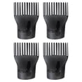 thumbnail image 1 of BESTYASH 4Pcs Black Hair Dryer Nozzle Concentrator with Wide Duckbilled Design for Precise Styling, 1 of 8
