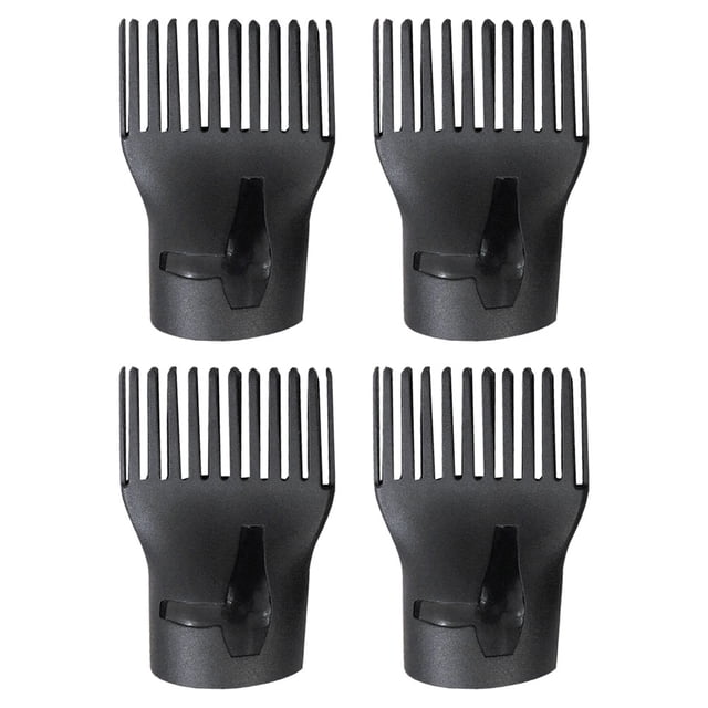 BESTYASH 4Pcs Black Hair Dryer Nozzle Concentrator with Wide Duckbilled Design for Precise Styling