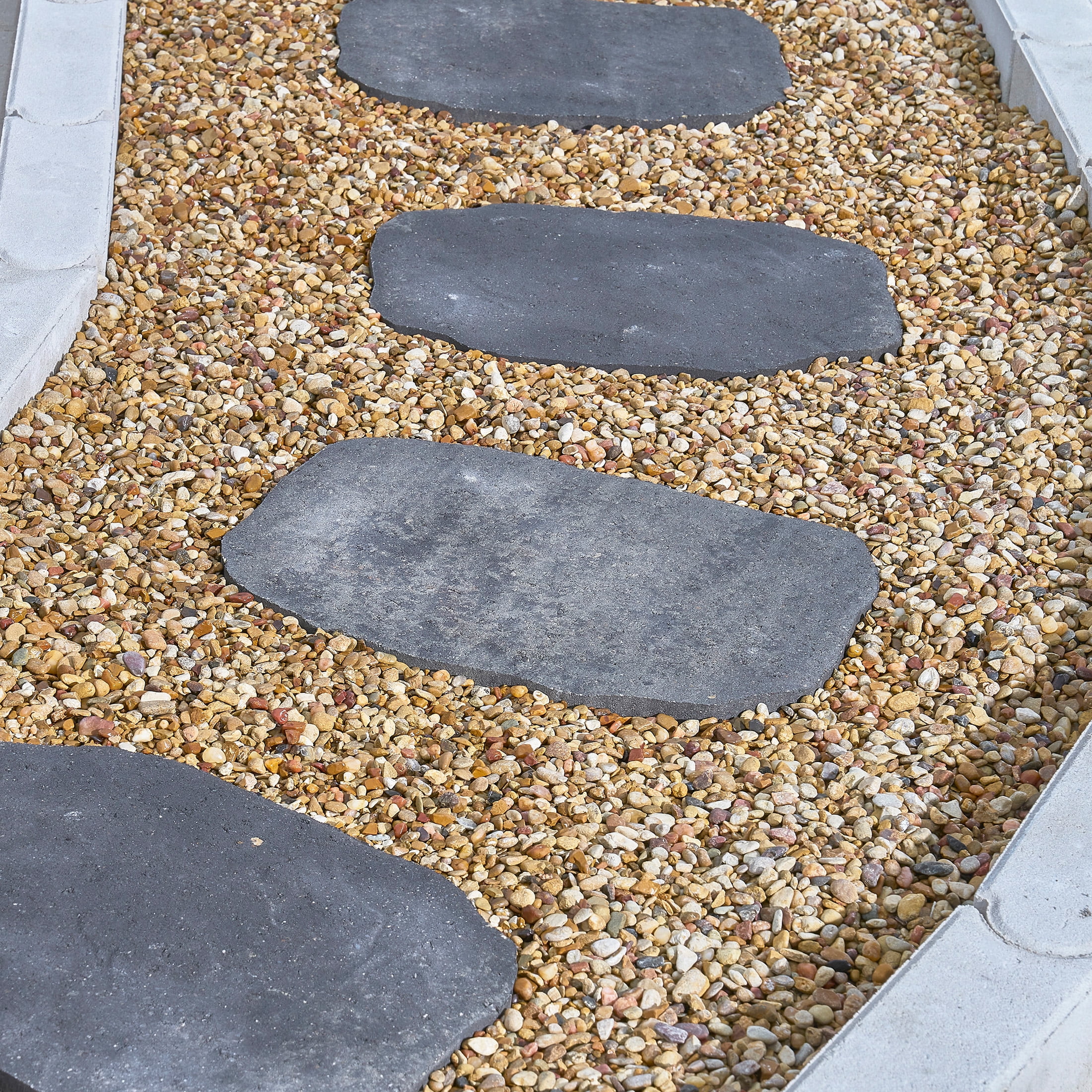 Pavestone 12" x 16" Caprezzo Chicago Blend (Grey/Charcoal) Concrete Stepping Stone