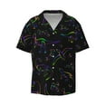 thumbnail image 3 of Goofa Dinosaur Printed Men's Casual Short-sleeved Shirt,Lightweight Breathable Button-down,Summer Casual men's top,Versatile Fashion shirt-, 3 of 7