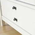 thumbnail image 6 of Pemberly Row Modern Engineered Wood Armoire in Soft White/Lintel Oak, 6 of 12