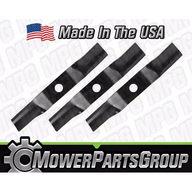 (3) Heavy Duty Kubota 48" Mower Blades 16.65" Fits Z723 Z724 Replace