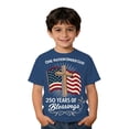 thumbnail image 4 of Gunia Kids Boys 250 Anniversary Shirt Short Sleeve 4Th Of July Independence Day Flag Patriotic Casual Crewneck Tops Tee Breathable T-Shirt For Toddler To Teen 1-13 Years, 4 of 4