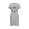 thumbnail image 5 of Censtreet Halloween Sleep Shirts for Women Short Sleeve Night Shirts for Sleeping Pullover Nightgown Soft Nightdress, 5 of 5
