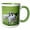 Green/White, variant on 3drose, England, West Yorkshire. Lambs., 11oz Two-tone Black Mug
