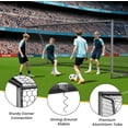 thumbnail image 6 of Slsy 24x8FT/21x7FT/18x7FT/12x6FT Professional Soccer Goals, 66mm Aluminum Heavy-Duty Soccer Goal, Galvanized Steel Training Soccer Goal for Youth, Adults & Soccer Clubs, 6 of 9