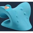 thumbnail image 5 of Cómodo estirador de cuello para aliviar el dolor de cuello, relajante de cuello y hombros, dispositivo de tracción cervical para aliviar el dolor y relajar los músculos (azul), 5 of 5