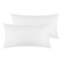 Unique Bargains Solid Color Envelope Closure Pillowcase (2 Count) White King