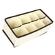 thumbnail image 5 of GOOHOCHY Caja plegable de tela no tejida beige para guardar ropa, con separadores de cajones para armario, organizador para calcetines, sujetadores y ropa interior (8 compartimentos), 5 of 8