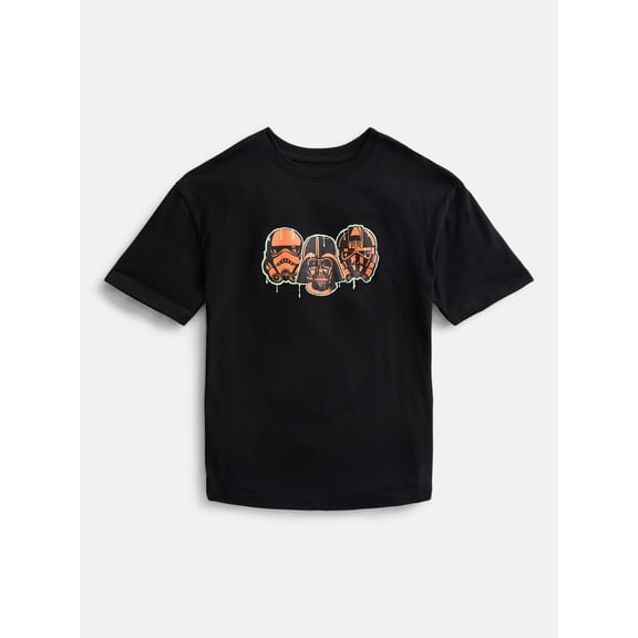 Star Wars Ghoulactic Boys Halloween Graphic Tee with Short Sleeves, Sizes 4-18
