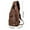 Brown, variant on Amacok Men's Leather Sling Bag Anti-Theft Crossbody Bag, Shoulder Bags Crossbody, Hiking Casual Daypack Shoulder Chest Bag with USB Charging Port