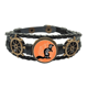 thumbnail image 1 of Black Squirrel animal silueta natural Pulsera marina tejida en cuero, 1 of 4