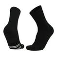thumbnail image 2 of ylioge 2 Pack Mens Non-Slip Running Socks Crew Casual Stretchy Solid Color Breathable Athletic Workout Hiking Cycling Boot Sock Summer, 2 of 7