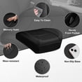 thumbnail image 6 of Car Grand 2Pack Leather Memory Foam Car Seat cover, Water Resistant Faux Leather Bottom Seat Covers Universal Fit for Cars,SUV,Trucks Black, 6 of 8