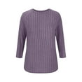 thumbnail image 5 of Coorders Long Sleeve Tunic Shirts for Women, No Bunderies Tunic Tops for Women, Loose Fit Dressy Crew Neck Pullover Basic Sweaters for Women Fall Outfit,PurpleSize, XXL, 5 of 6
