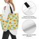 thumbnail image 3 of Fotbe White Polka Dot Sunflower A Bolsa Tote Estética de Lona con Estampado para Mujer - Bolsa Reutilizable de Hombro Casual para Vacaciones, Compras, Trabajo y Gimnasio, 3 of 8