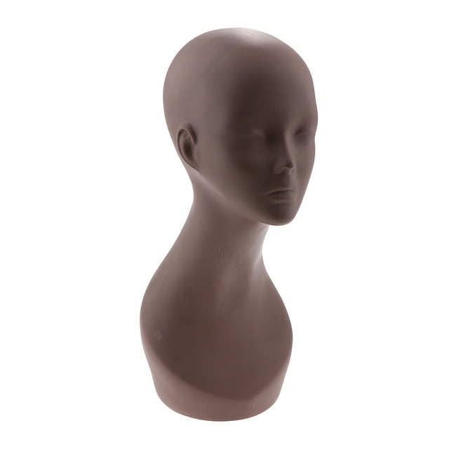 DURADERO PLÁSTICO PELUCAS DE MANIQUÍ EXPOSICIÓN CABEZA SOPORTE SOPORTE RACK shamjiam Peluca de cabeza de maniquí